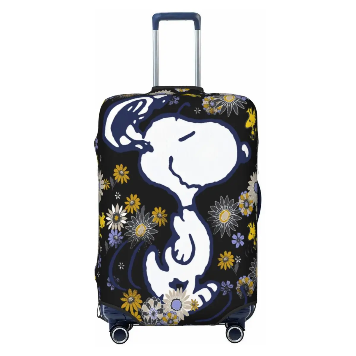 

Fashion Cute Snoopy Flower Luggage Cover Protector Elastic Beagle Dog Travel Suitcase Covers