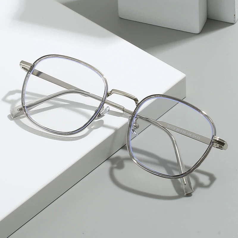 Blue Light Blocking Oval Prescription Glasses For The Nearsighted Women Student Single Lens Myopia Spectacles 0 -0.5 -1.0 To -6