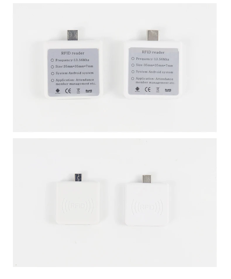 13.56mhz ISO14443A HF Tiny Size RFID OTG Android Phone USB Type-c Interface Portable Handheld IC Card Reader