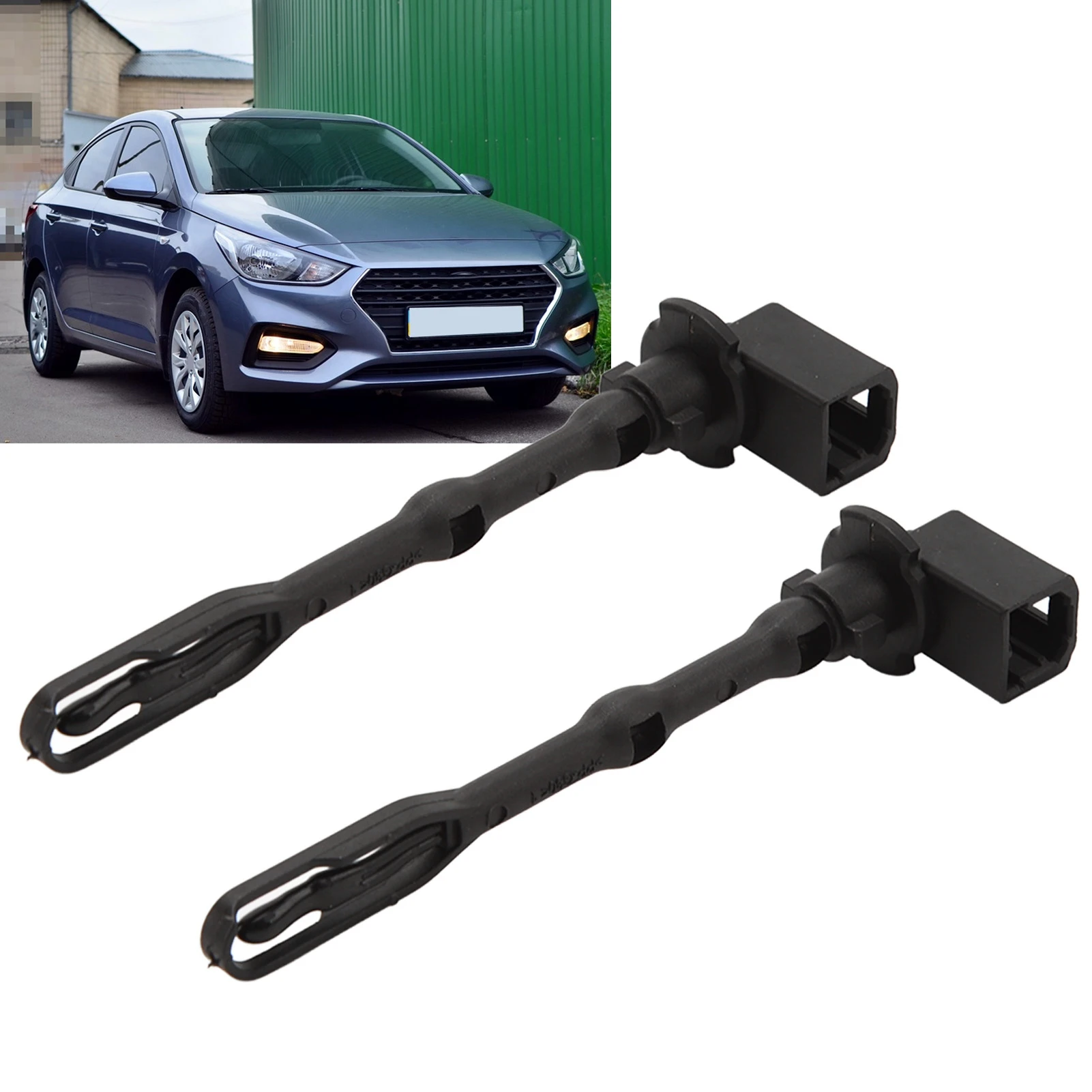 2PCS Car AC Evaporator Thermistor Sensor 971431M000 Sensitive Black For Hyundai Accent 2012-2017 for Kia Rio 2012-2017