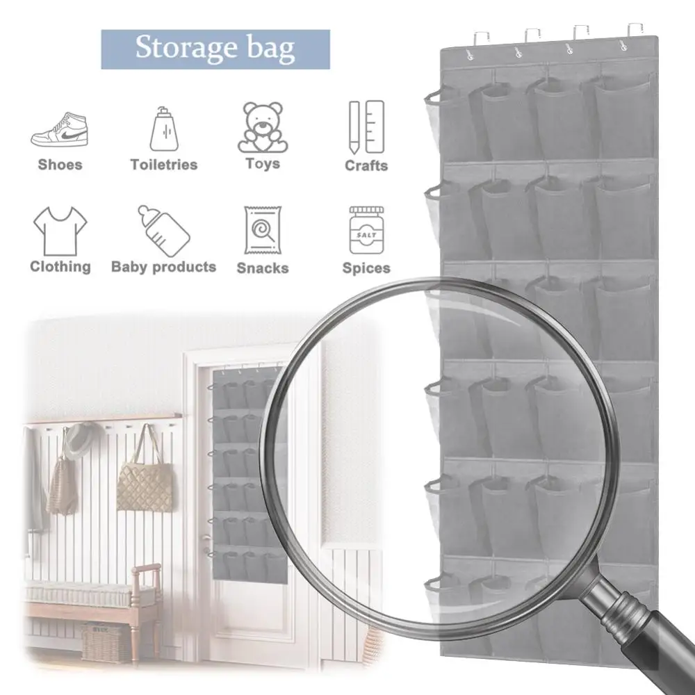 

2 шт. органайзер для обуви над дверью, подвесной органайзер для обуви, сверхмощный органайзер для хранения обуви, подвесная сумка для больших обуви