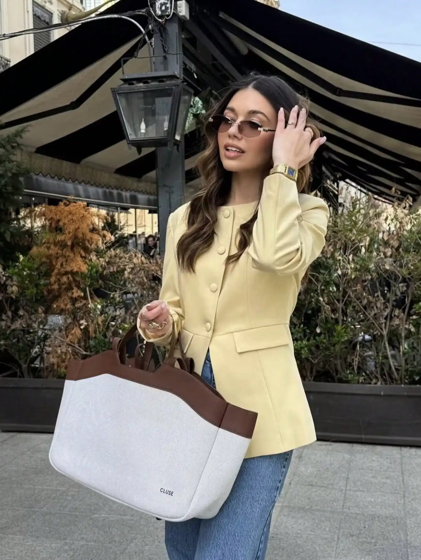 

Женский элегантный повседневный офисный пиджак с круглым вырезом и поясом