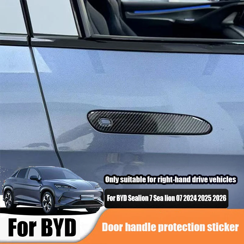 

Suitable only for right-hand drive exterior door handle protection decorative stickers For BYD Sealion 7 2024 2025