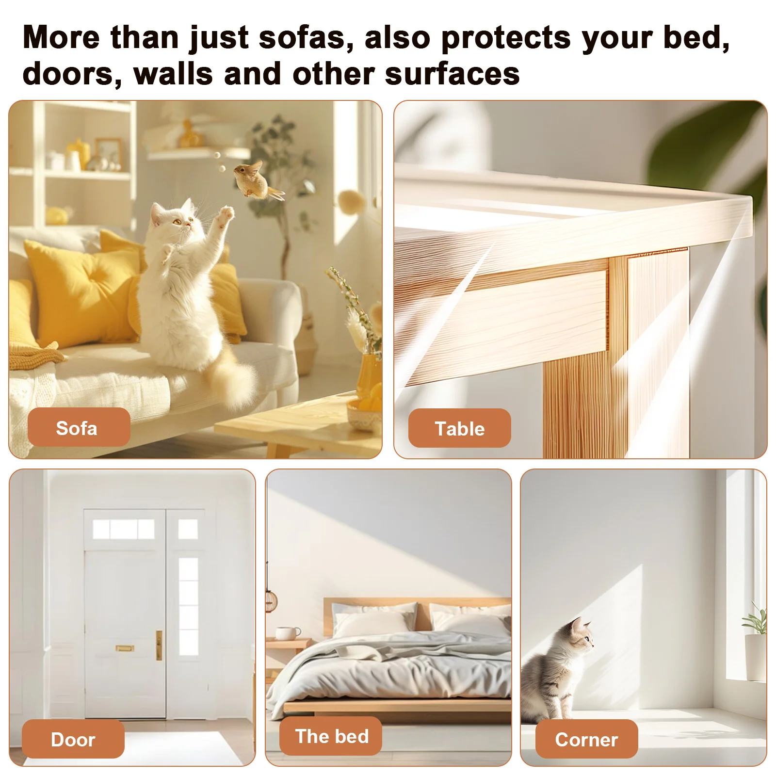 1 لفة واضحة جدار حامي الفيلم 3 أمتار كهرباء تتشبث للأثاث خدش زيت الحيوانات الأليفة مقاومة البقع #6