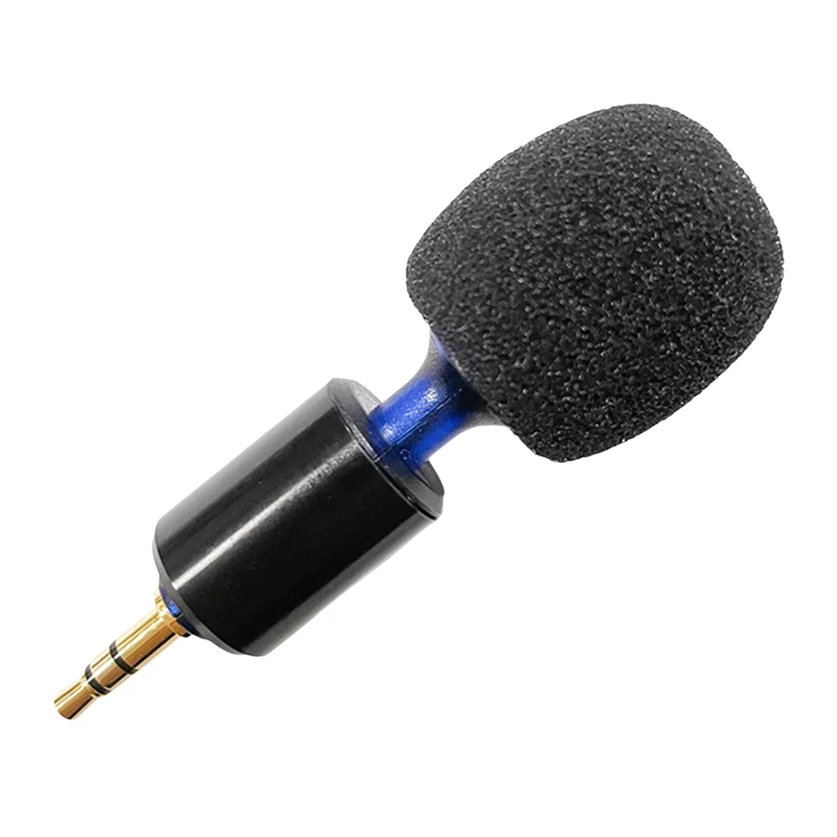 Video Recording Microphone Mini Condenser Record Interview Vlog Mic for SLR Camera Black