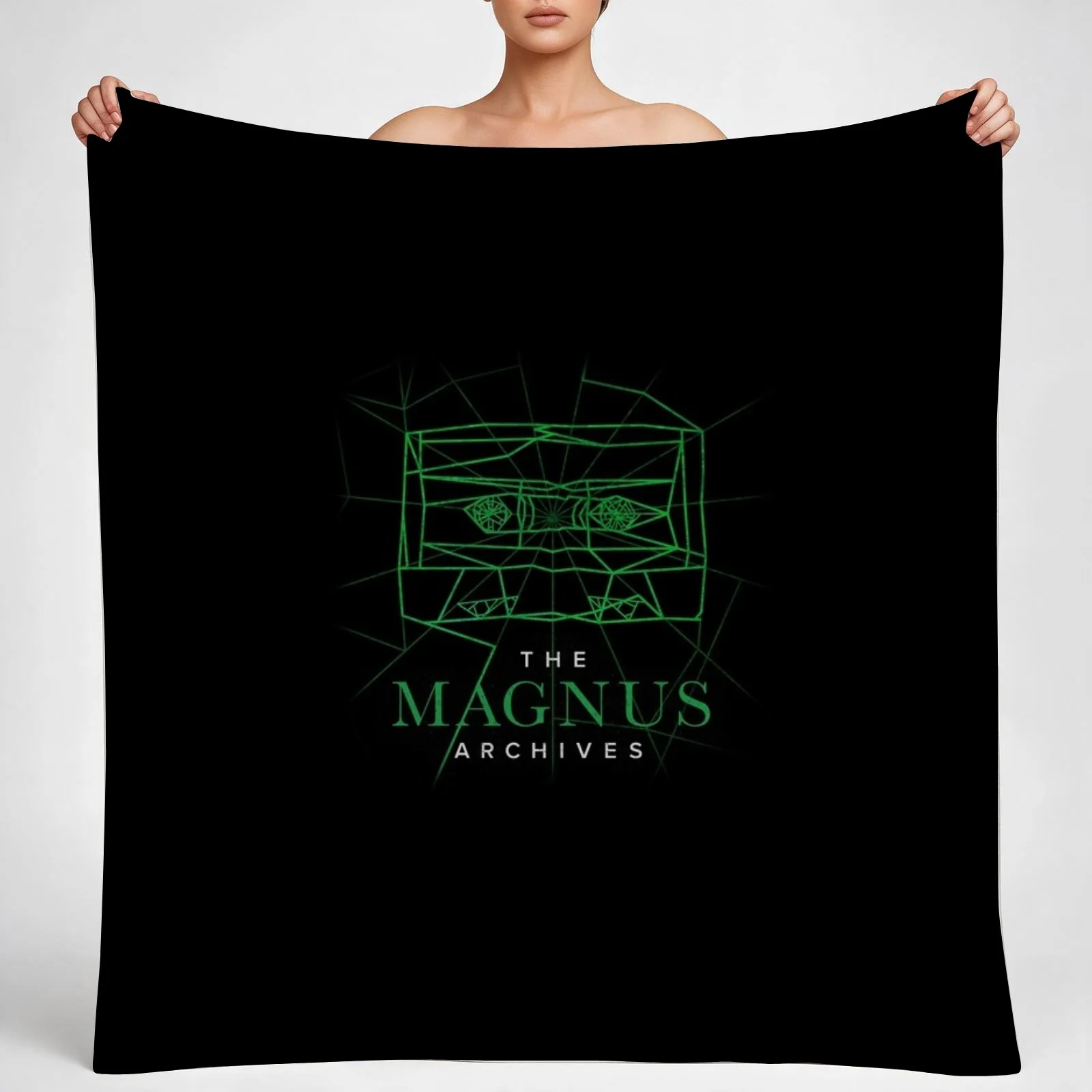 [Transparent] The Magnus Archives Logo (Season 5) Throw Blanket couch cozy soft plush fuzzy picnic outdoor blanket