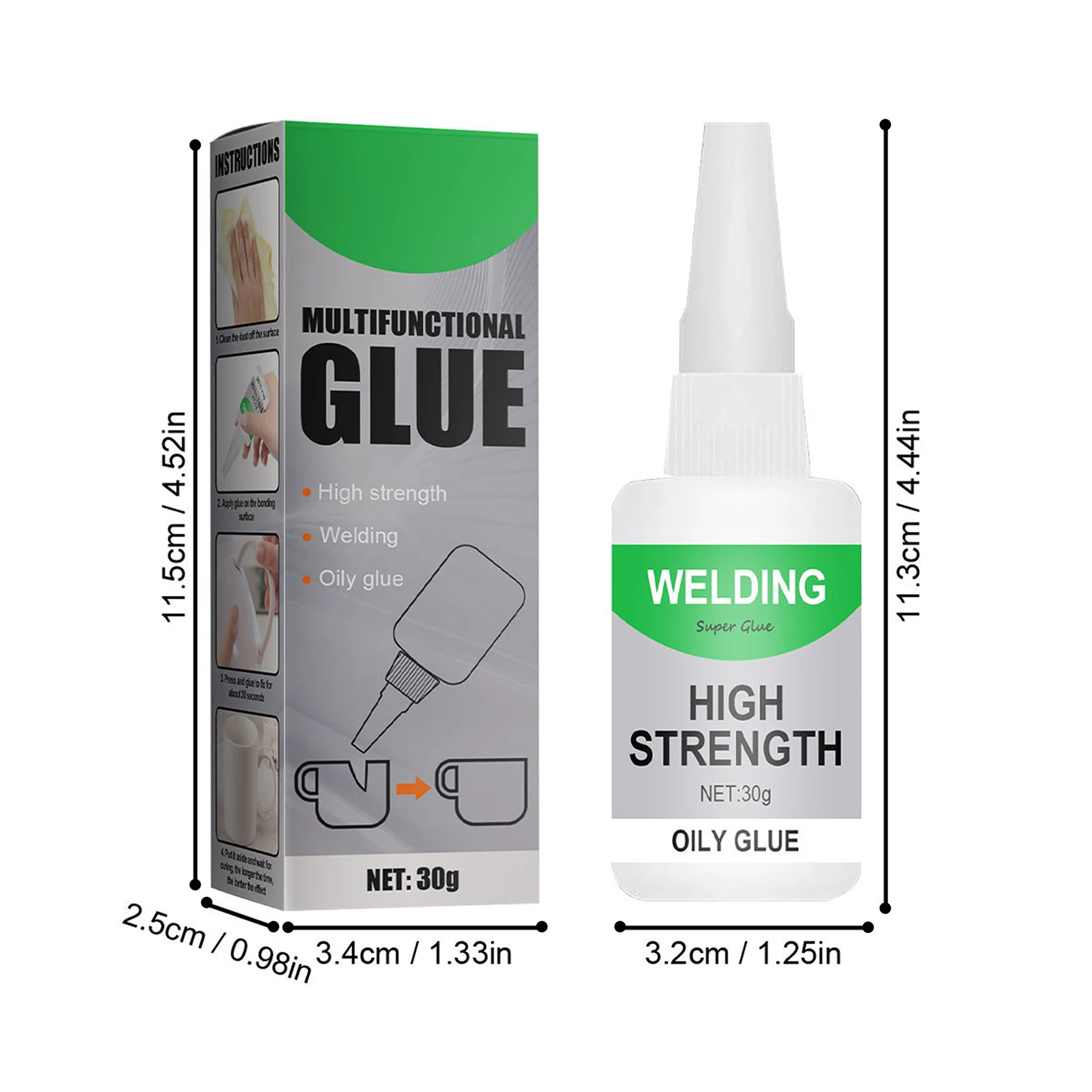 Universal Welding Oily Glue Easy to Use High Strength Metal Stone Glue for Jewelry Making Nails Art
