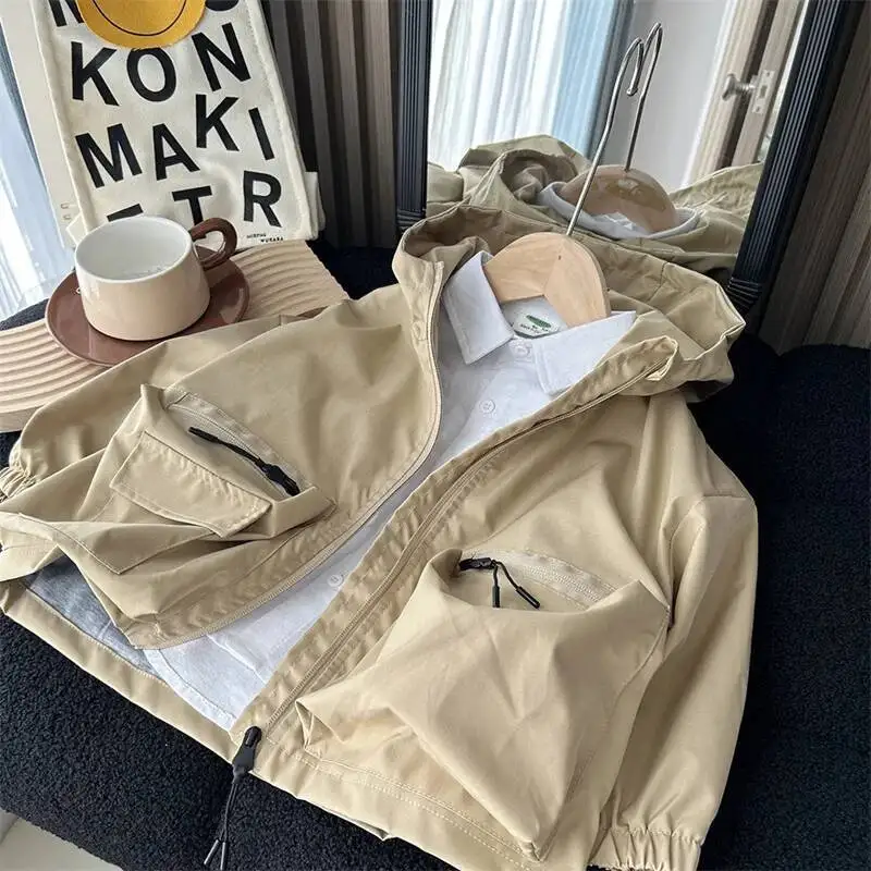 

Boys Coat Overcoat Jacket Windbreak Outerwear 2024 Hooded Spring Autumn Cotton High Quality Christmas Gift Children's Clothing