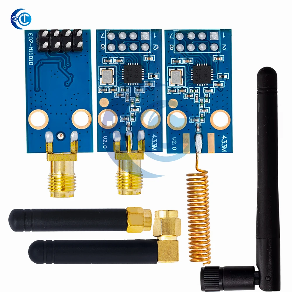 1 SZT. Moduł bezprzewodowy CC1101 z anteną SMA, moduł nadawczo-odbiorczy bezprzewodowy dla Arduino 315/433/868/915MHZ — zdjęcie produktu 6