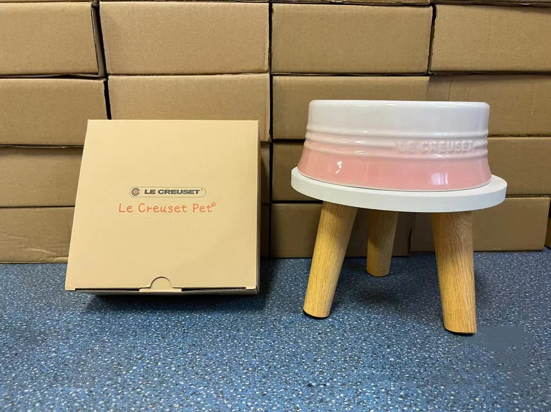 Platos de Cerámica con Deadado de Color para Mascotas, Platos para Agua y Comida para Perros y Gatos, Antideslizantes, Redo...