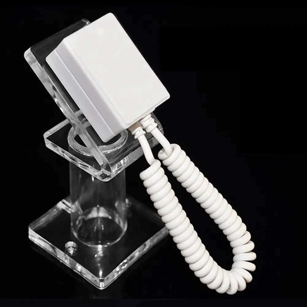 Wire Cable Cord Square-shaped Security Combination Durable Phone Base Demonstration Bracket Mobile Phone Stand Display Holder