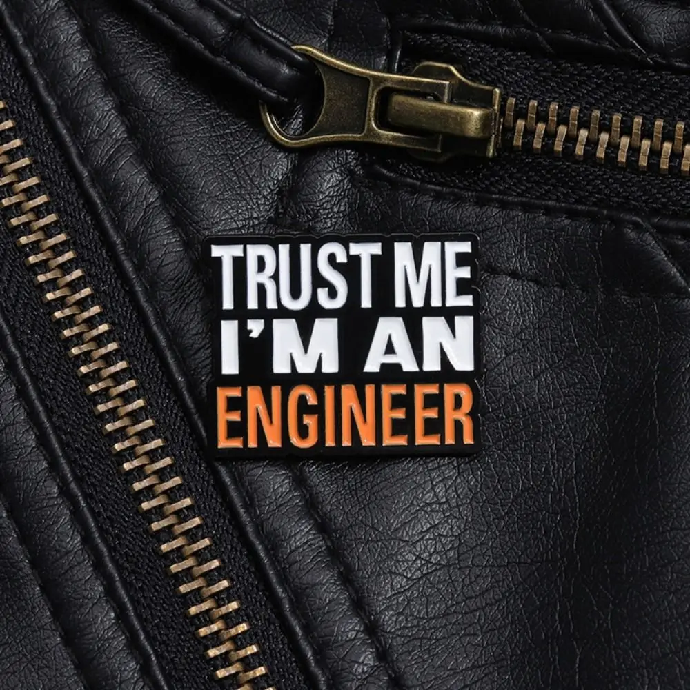 Lapel Badge Brooch Pin Trust Me I'm an Engineer Brooch Applied Science Student Trust Me Engineering Cost Control Brooch