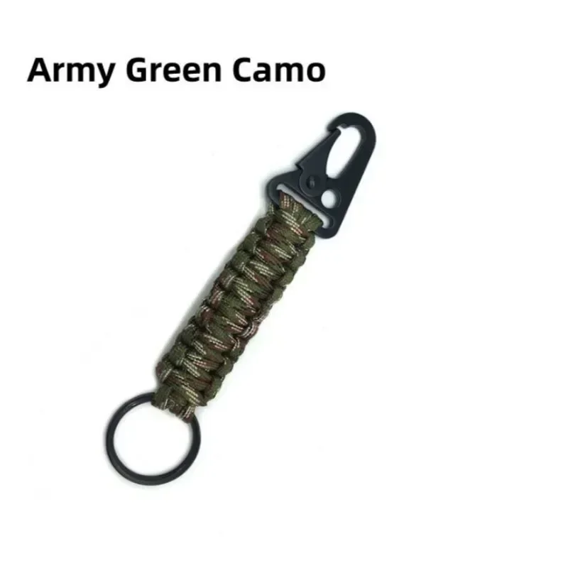 

Outdoor Keychain Ring Camping Carabiner Paracord Cord Rope Emergency Knot Opener Tools Camping Survival Kit