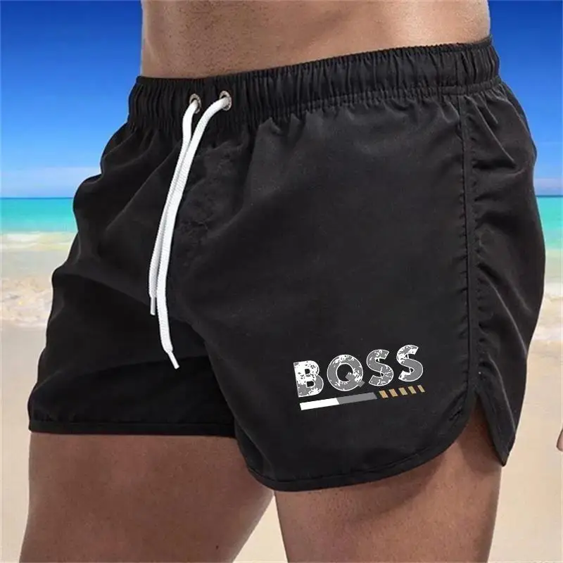 Men's essential beach Shortss for vacation and leisure, summer daily exercise, gym, fitness, boxing, running, cycling