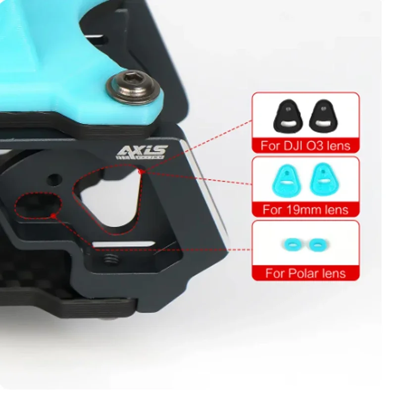 Axisflying MANTA 5 DC 데드캣 디자인 5인치 카본 파이버 프레임 키트 229mm 휠베이스 DJI O3 RC FPV 프리스타일 드론에 적합