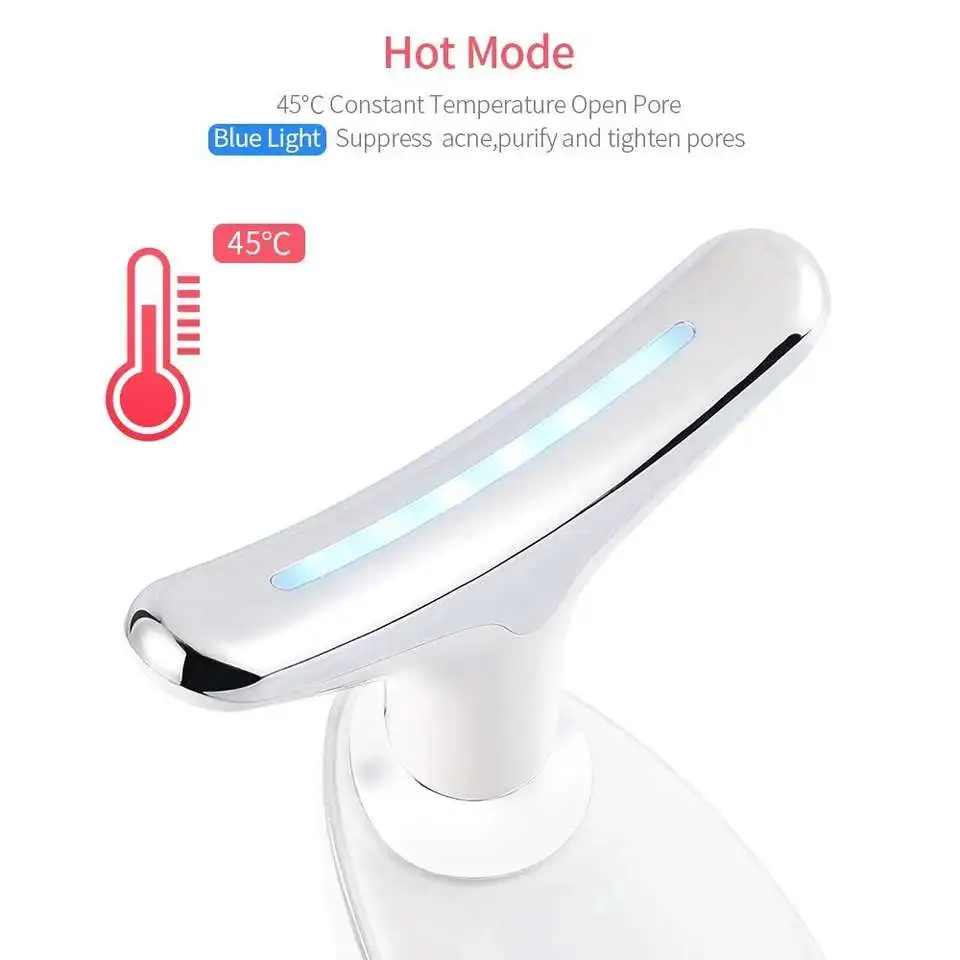 LED Neck Beautifying Instrument Multi-functional Devices Massager for Face Beauty Appliances Light Therapy Photon Skin Care Neck