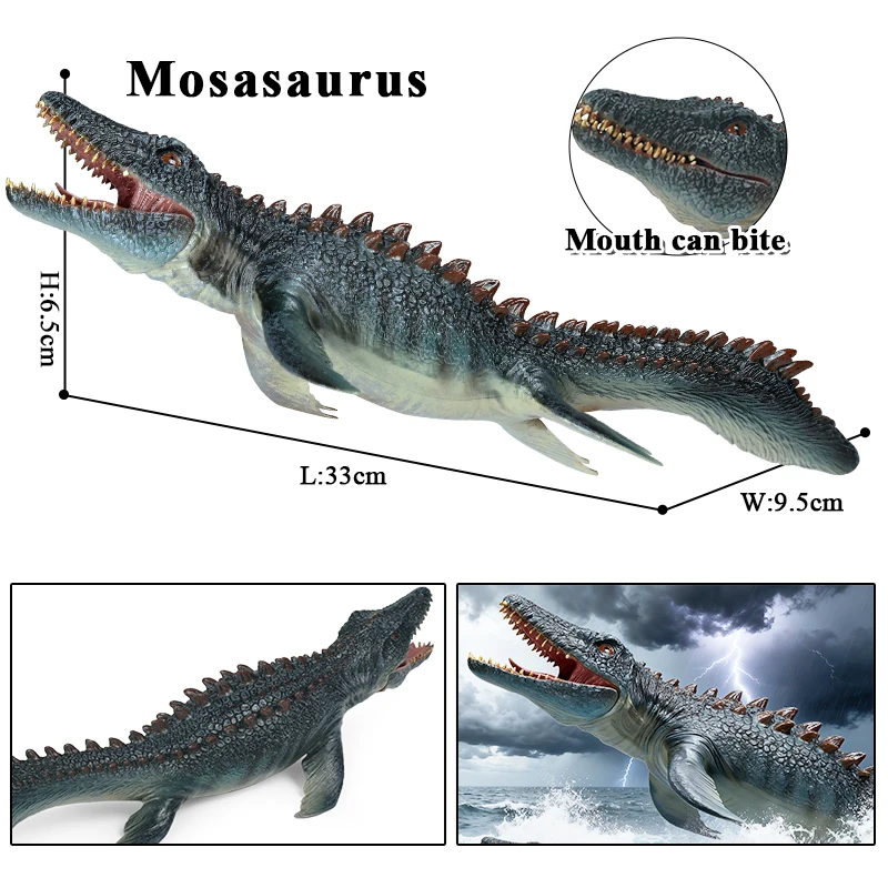 ザウルス Oenux 新しいシーライフ動物モデル先史時代モササウルス Liopleurodon