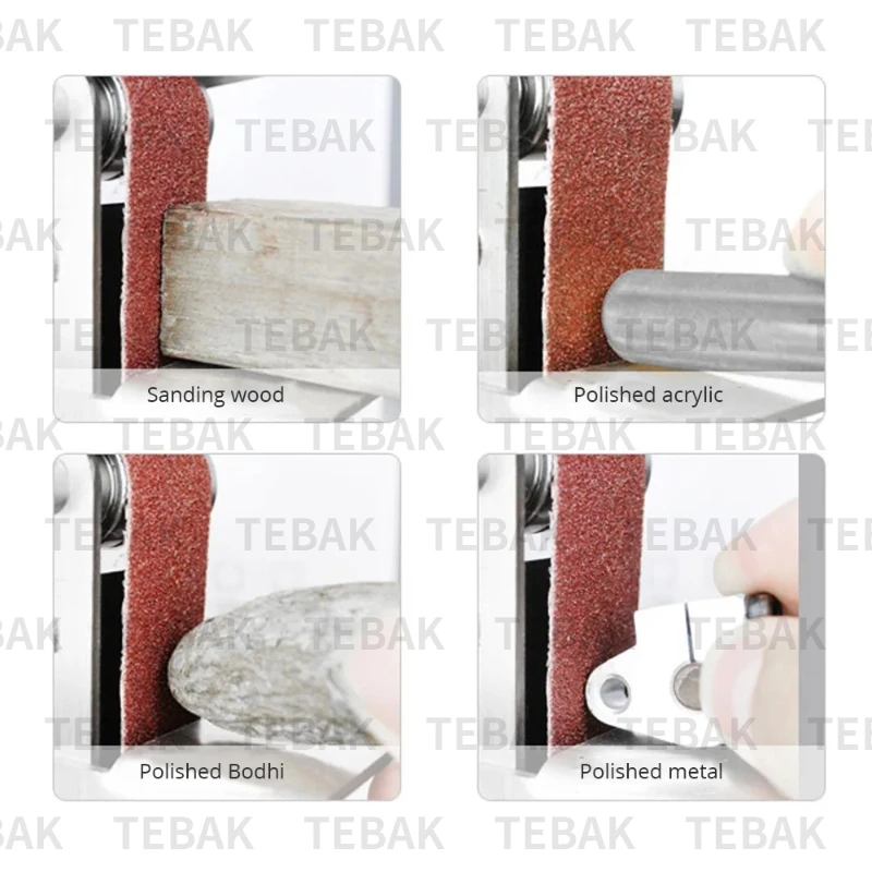 Mini 775 Electric Sander Belt Grinder 4 axis Multifunctional Variable Speed 110 240V Handheld DIY Knife Sharpener Power Tool