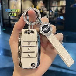 Soft TPU Flip Folding Car Key Case Cover For KIA Sid Rio Soul Sportage Ceed Sorento Cerato K2 K3 K4 K5 Remote Shell Fob Holder