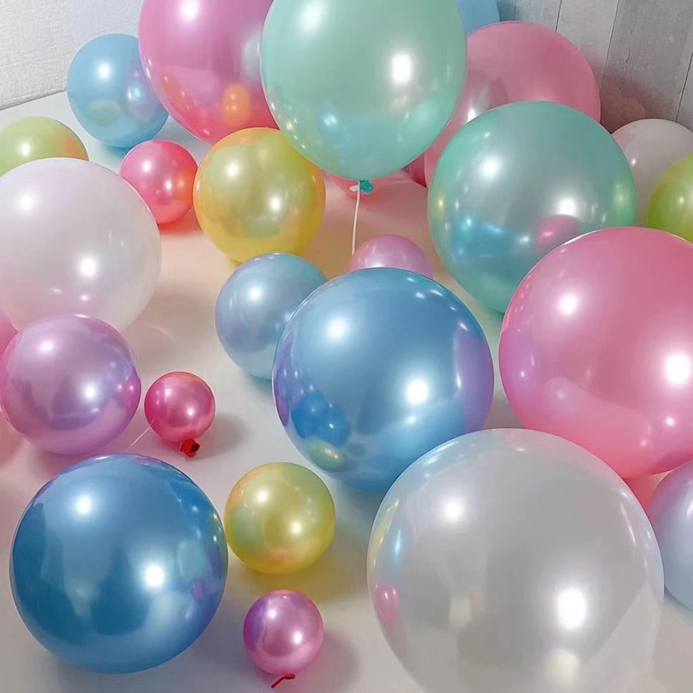 

20/30/50Pcs Multiple Colors Pearl Balloons for Wedding Balloon 5/10/12inch Pearlized White Latex Ballon Engagement Wedding Decor