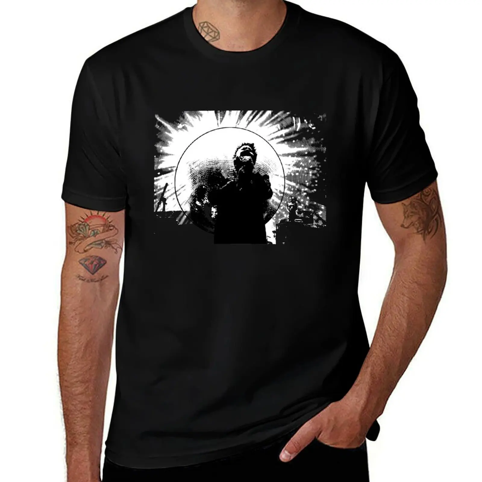 LCD Soundsystem James Murphy Minimalistic Concert Design T-Shirt Classic Crew Neck Cotton T-Shirt