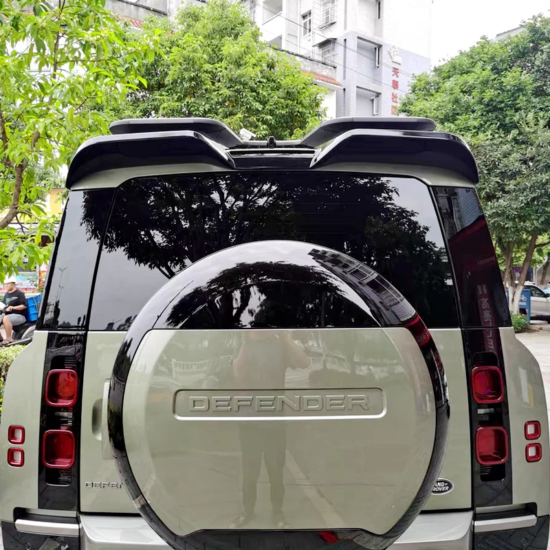 New Design For Land Rover Defender 90/110 2019-2024 High Quality ABS Car Roof Wing Spoiler Glossy Black Or Carbon Fibe Look