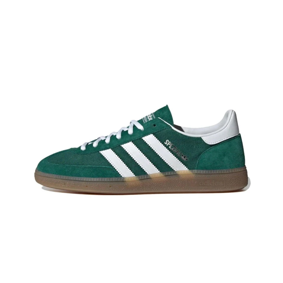 Original Adidas Handball Spzial Spzl Green Men\'s and Women Unisex Skateboard Casual Classic Low-Top Retro Sneakers Shoes IF8913