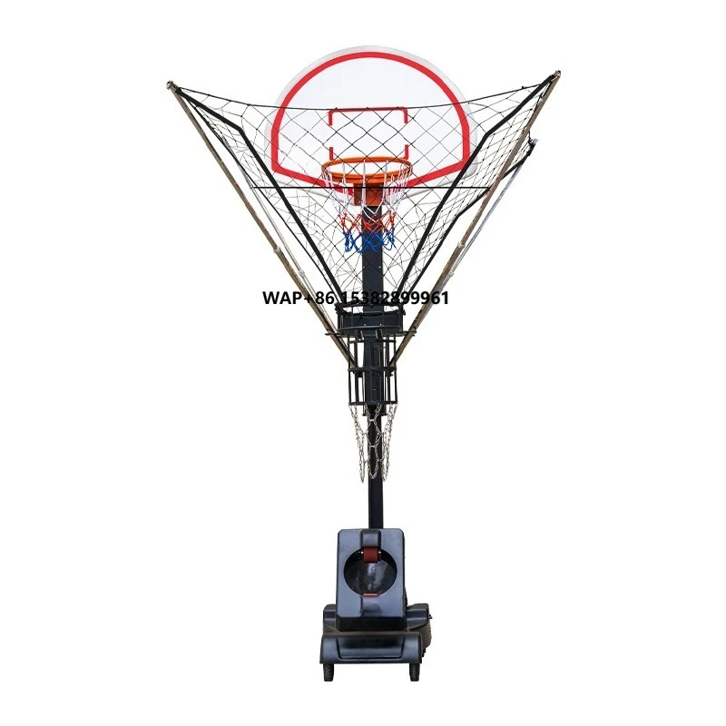 SIBOASI Portable Basketball Shooting Training Machine Remote Control Eco-Friendly Automatic Ball Return Foldable Durable K6809P2