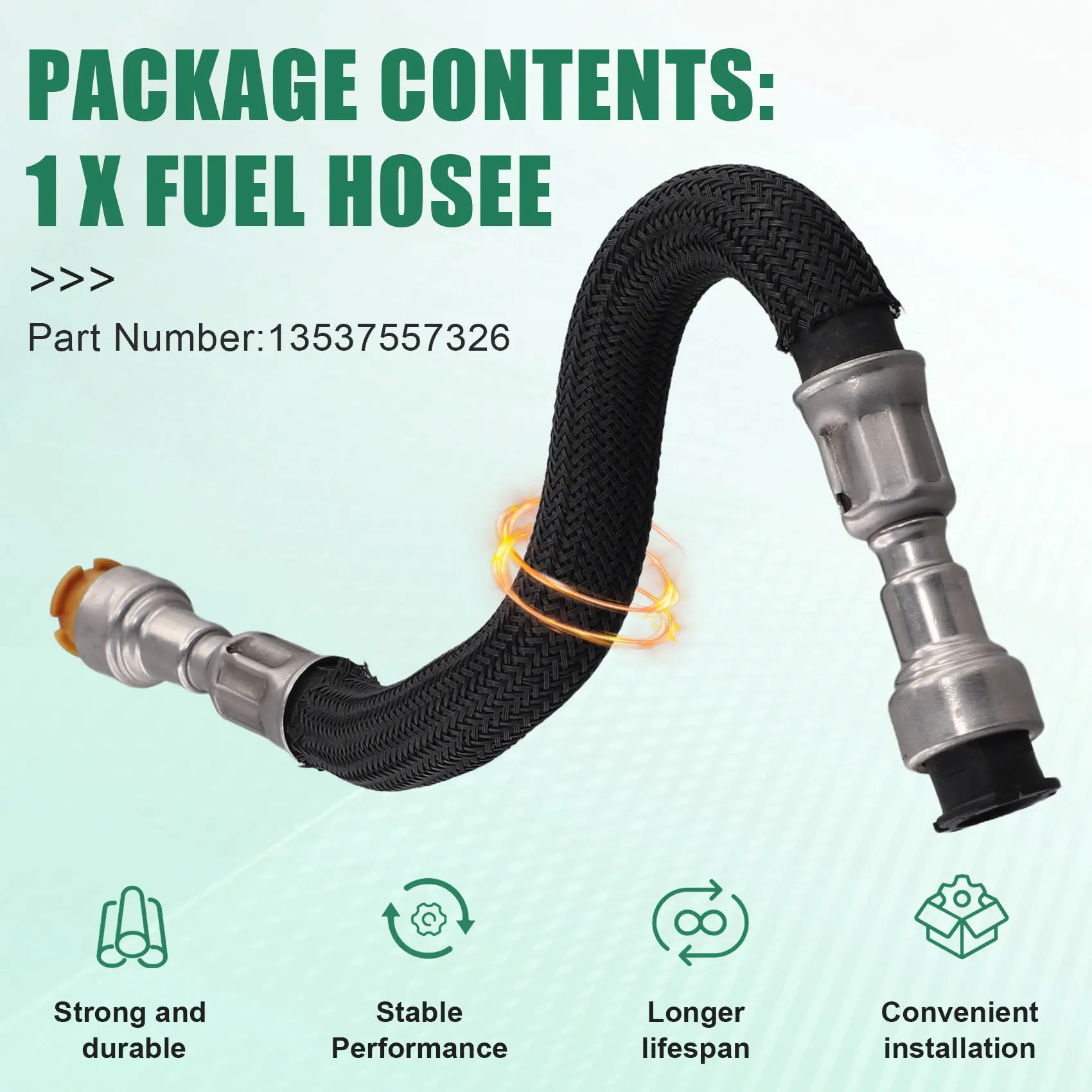 

13537557326 Fuel Hose High Pressure Fuel Pump Inlet Pipe For BMW F01 F02 F07 F10-X67A