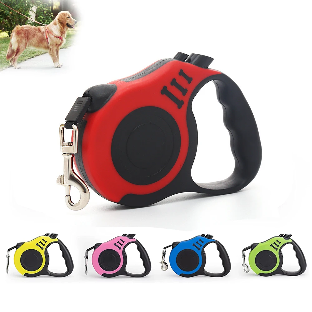 3m/5m Retractable Dog Leash Automatic Telescopic Tractor Dog Rope Flexible Nylon  Leash Traction Puppy Cats Dogs Pet Supplies