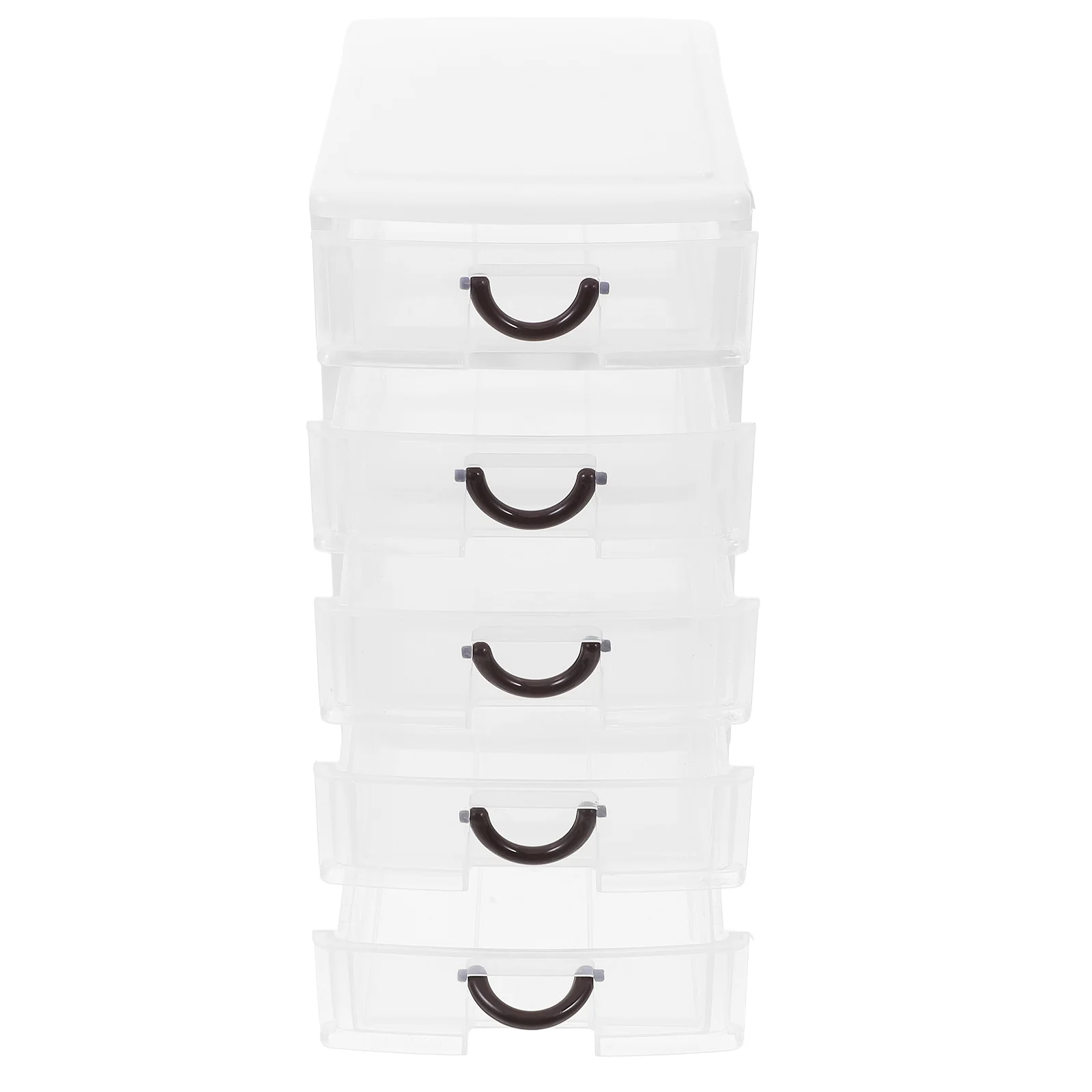 

5 Drawer Stackable Clear Makeup Organizer Plastic Desktop Storage Box for Cosmetics Jewelry Stationery Drawer Organizers