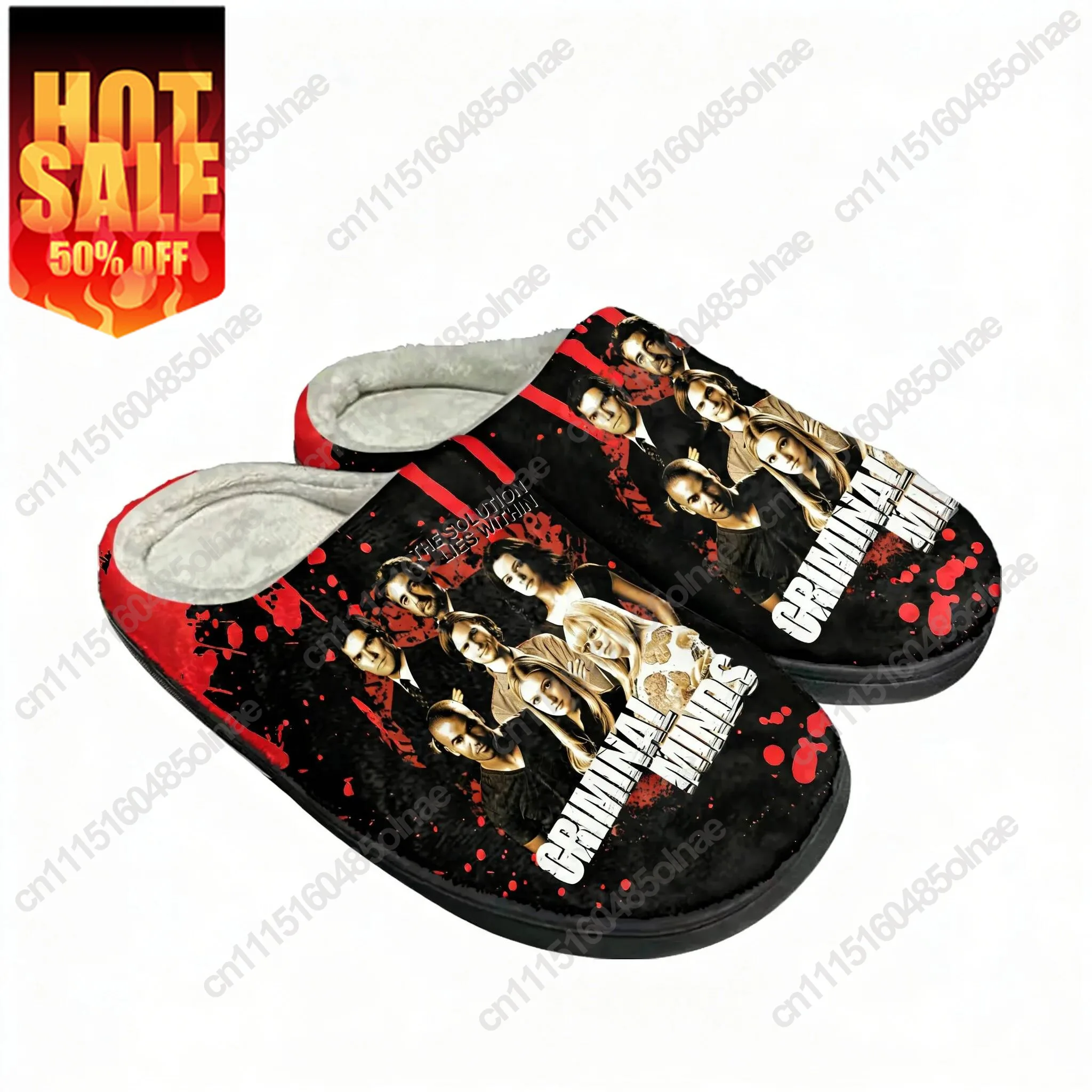 Men Shoes High - Хлопковые тапочки Criminal Minds высокого качества