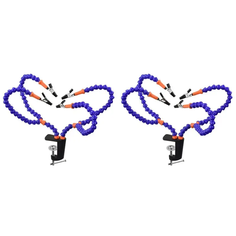 

A25I-8 Pcs Flexible Arm Helping Hands Third Hand Soldering Tool PCB Holder Welding Stand For PCB Repairing Circuit Board