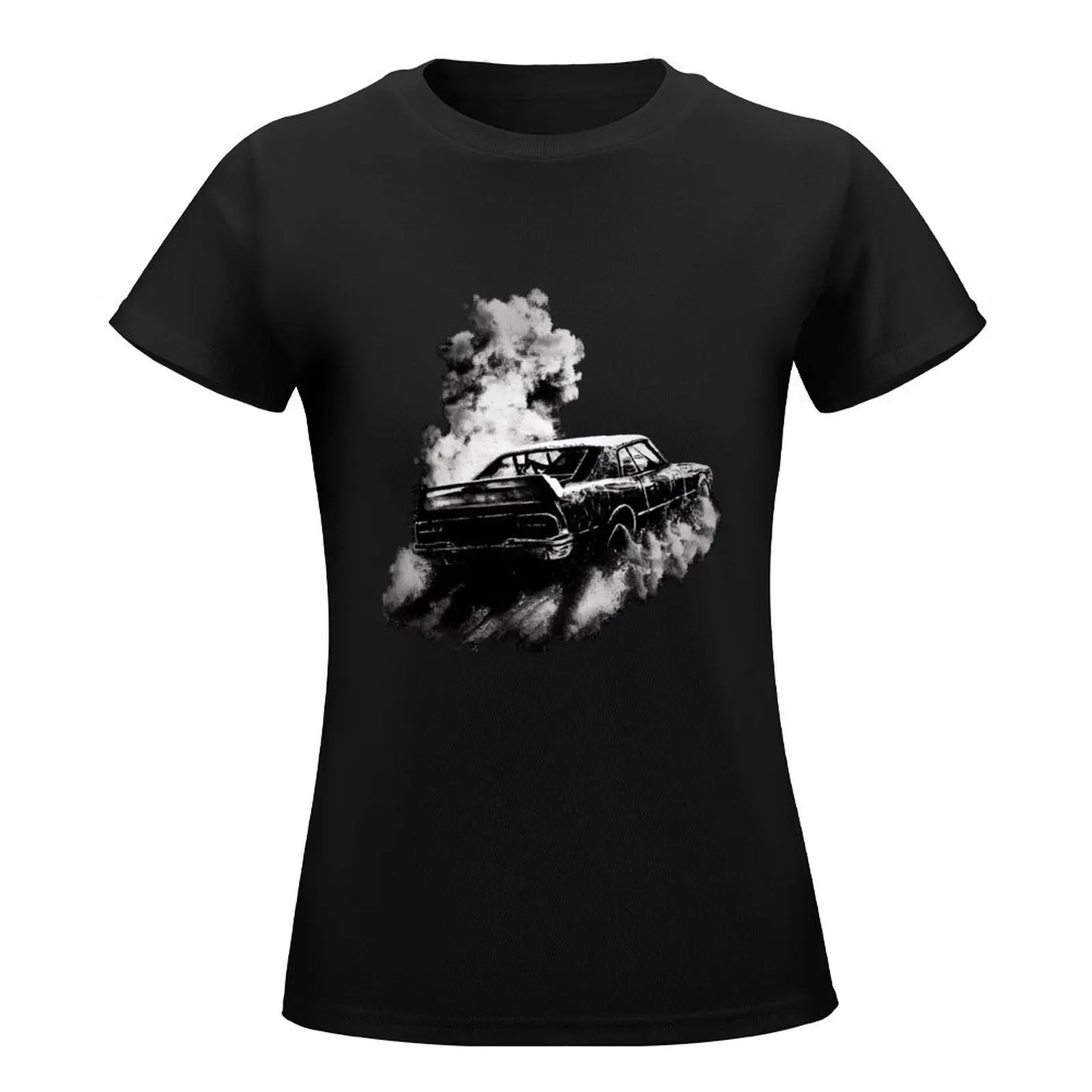 Burnout T-Shirt plus size tops anime clothes tops Aesthetic clothing t-shirts for Women graphic tees