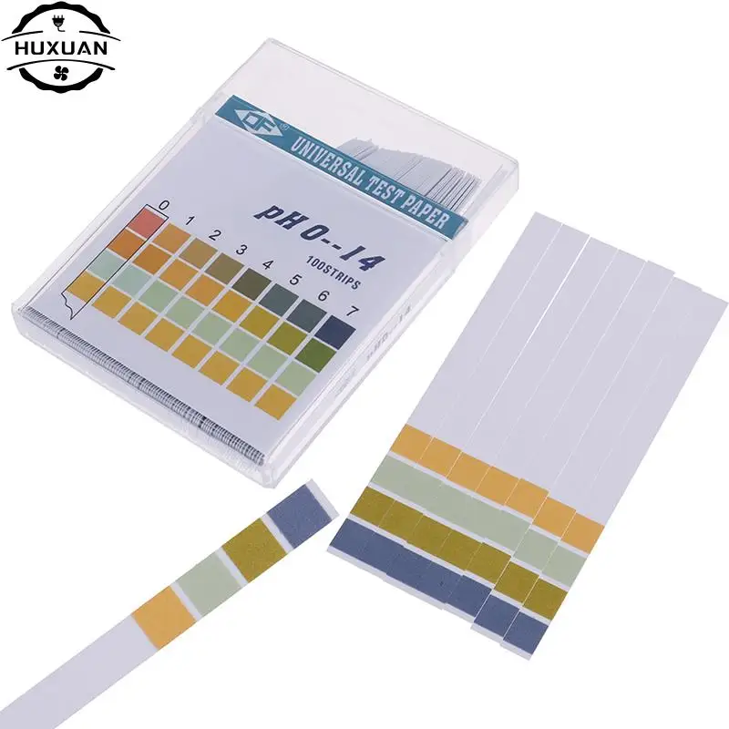 100Pcs 0-14 PH Test Strips Litmus Paper For Water Saliva Soil Aquariums PH Tester Universal Alkaline Acid Indicator Paper