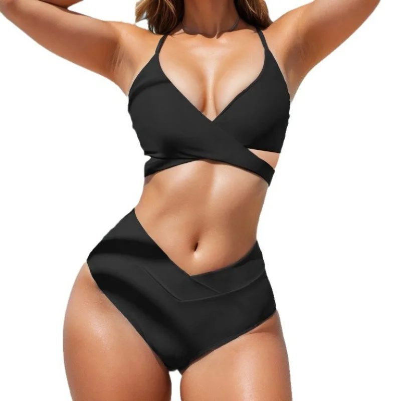 New European and American style, slim figure, sexy slim swimsuit, bikini split swimsuit, view 2
