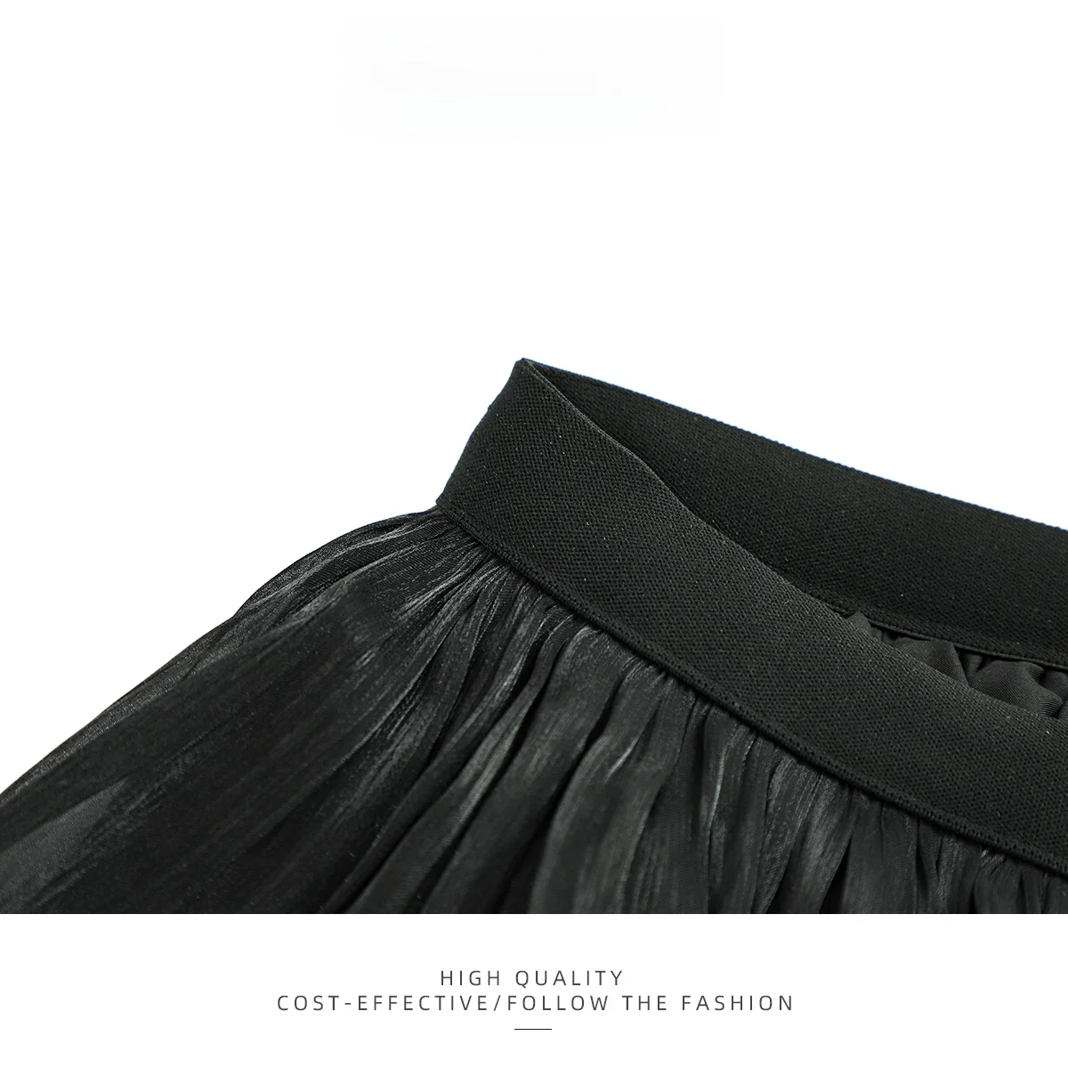 PAIXIANG Bla iny Me f jupe mi-longue femme jupe d'été taille haute Dra ature Net jupe a-ligne jupe