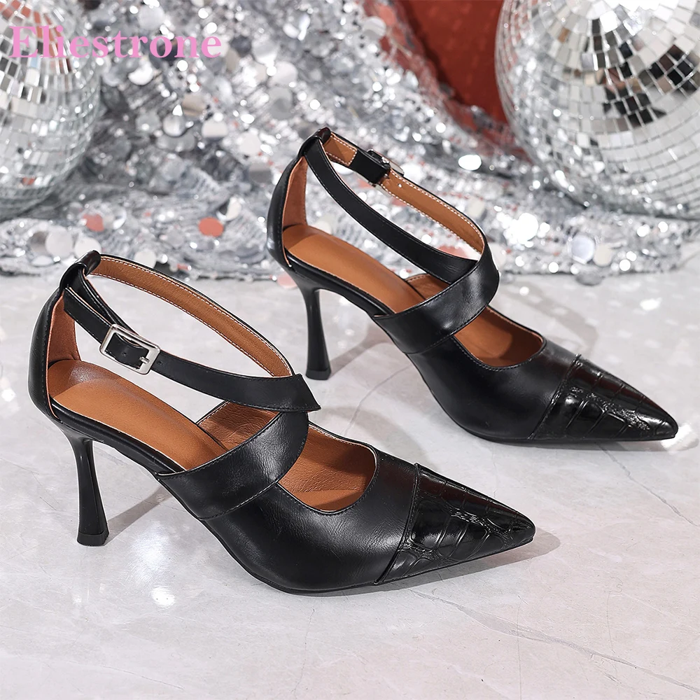 2026 Autumn Fashion High Stiletto Sandals for Women Pointed Toe Oversize Lady Nightclub Shoes Large Plus Size 10 43 45