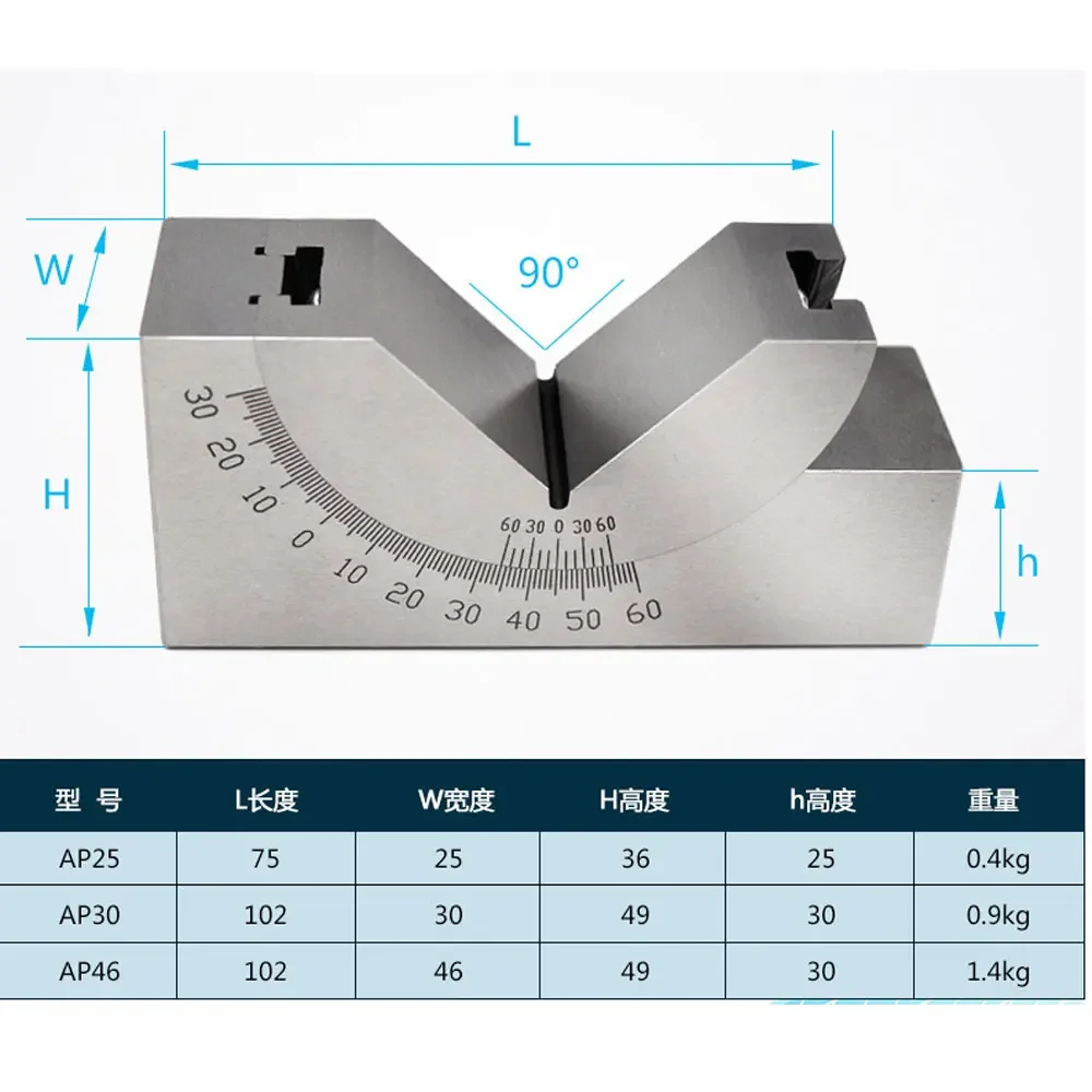

AP25 AP30 AP46 Adjustable Angle Block Stainless Steel Precision Angle Cushion Gauge for Grinding Machine Angle Cushion Block