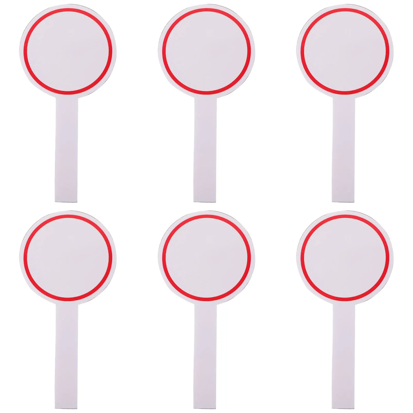 6pcs Single Side Scoreboard Writable Foam Scoreboard Auctions Whiteboard For Party Game Voting Erasable Paddle Boards Mini