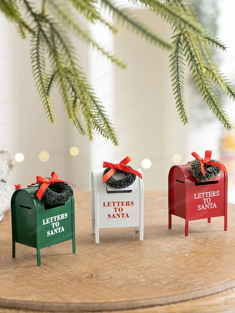 Christmas decoration,Christmas tree atmosphere arrangement pendant, desktop landscaping ornament three-piece set