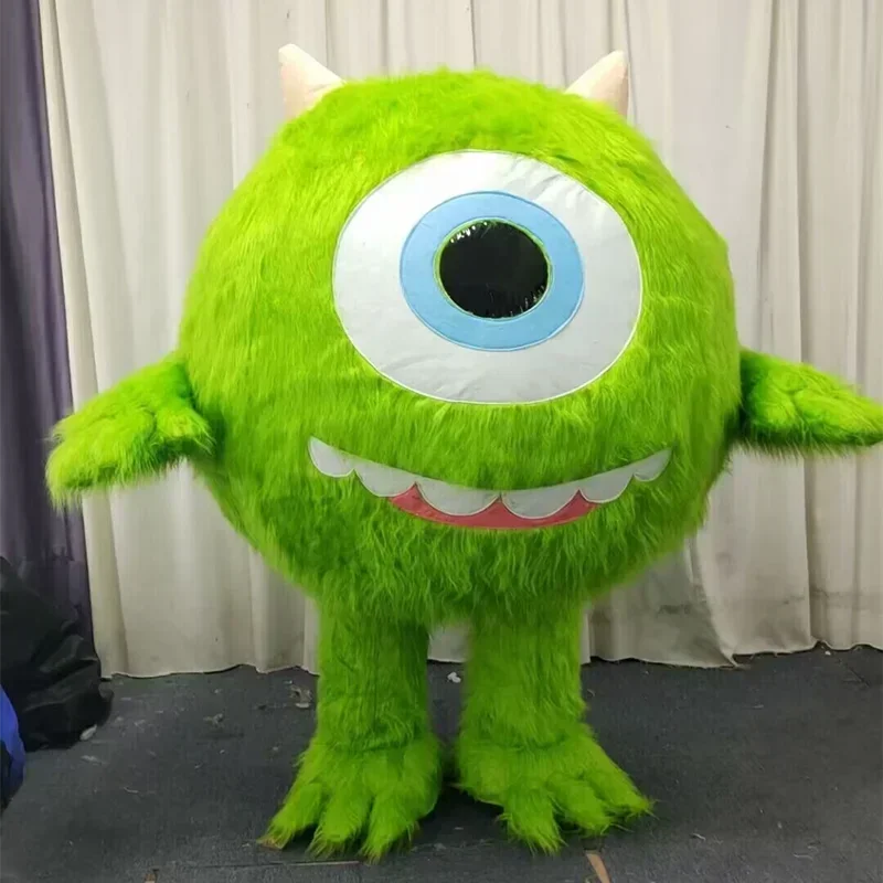 200cm Cosplay Inflatable Monsters University Mike Wazowski Sullivan Mascot Costume Fancy Dress Party Advertising perform show