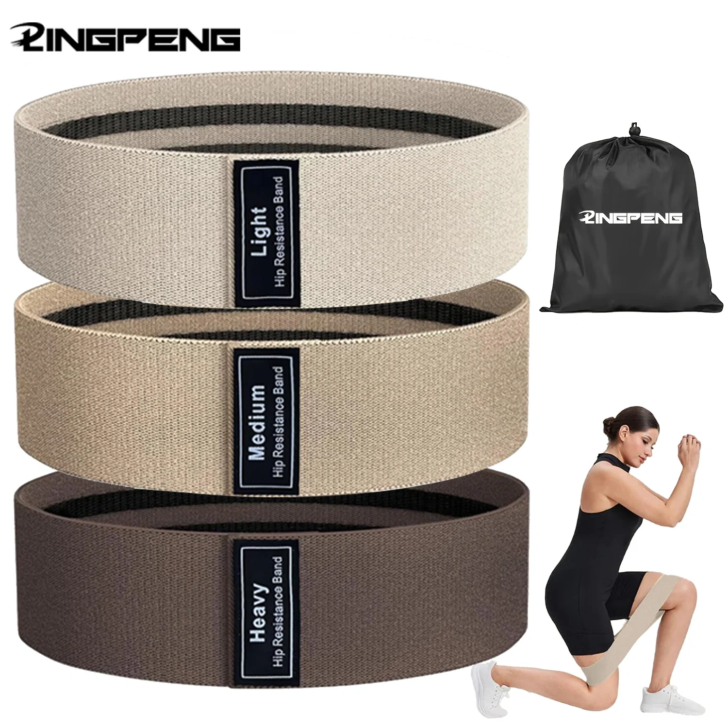 Yoga Fitness Resistance Band - Basic Fabric Resistance Hip Booty Bands