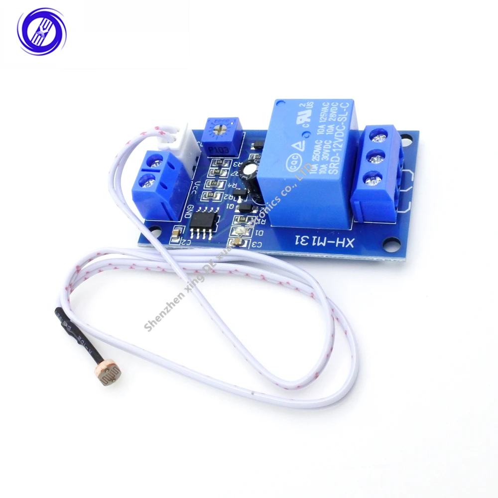 XH-M131 DC 12V Light Control Switch Photorelay Photoresistor Relay Module Detection Sensor brightness Automatic Control