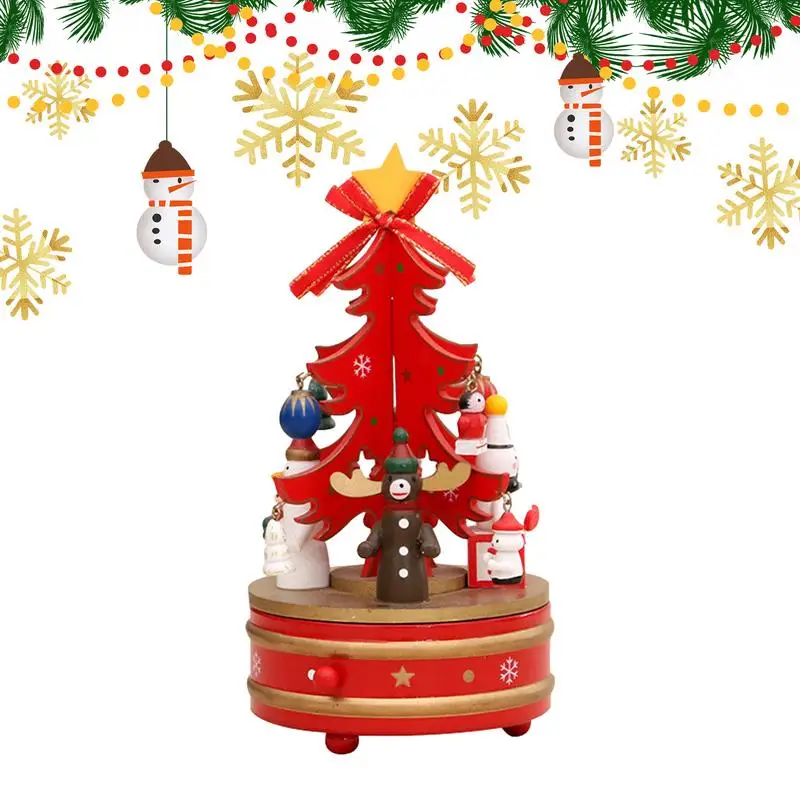 Christmas Tree Music Boxes Christmas Music Box Christmas Wooden Box Nightmare Before Christmas Music Box For Home Decoration