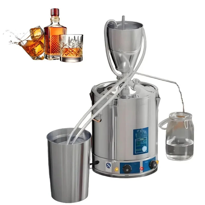 Small Household Automatic Brewing Machine Alcohol Distillation Equipment Hydrosol Essential Oil Extraction Tool