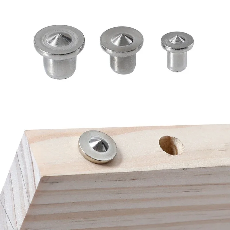 6mm Precision Drill Guides 9 pcs, Compact Portable, Precision Center Point, for Carpentry Workshop, Multipurpose