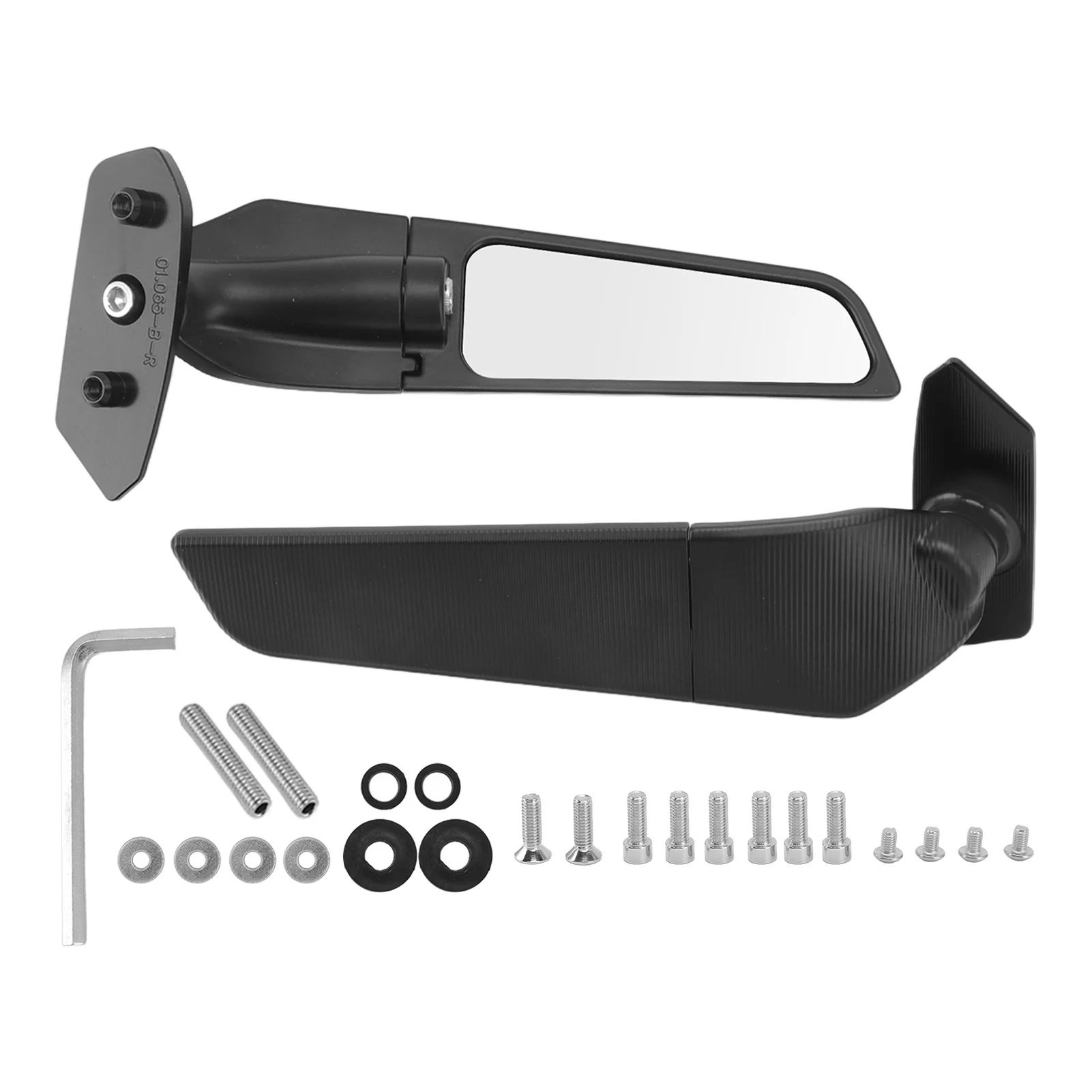 

Motorcycle Wind Wing Mirror Rotatable Rearview Mirror Replacement for SUZUKI GSXR 1000 Adjustable Side Mirror