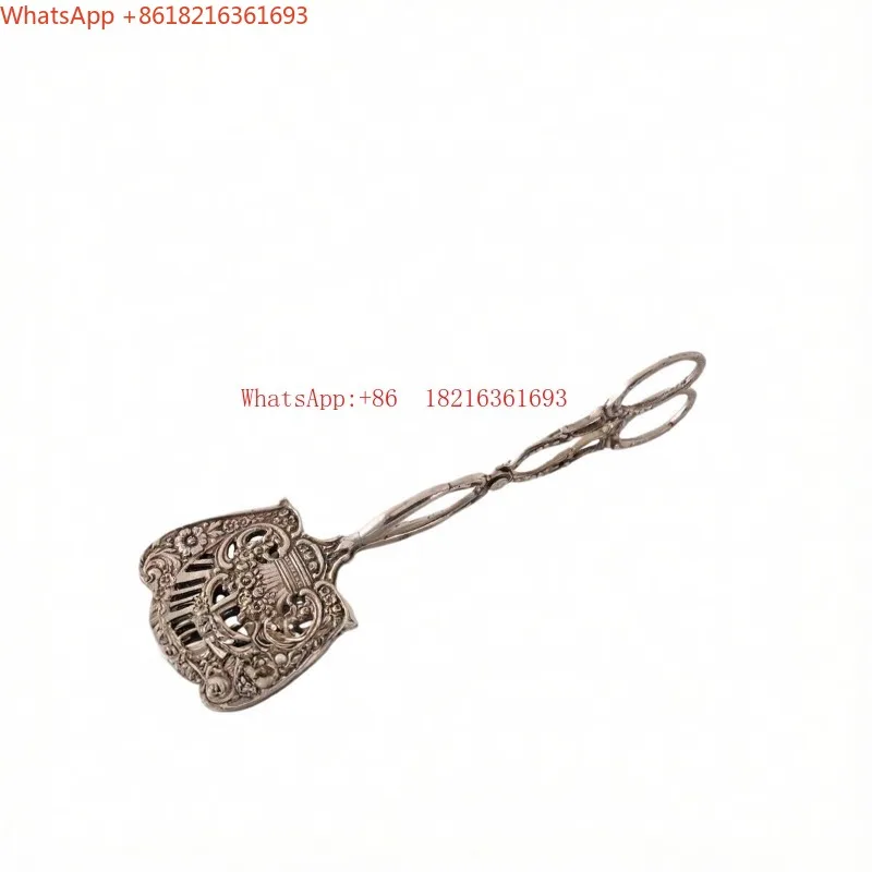 Imported Brass Food Clip Handmade Relief Retro American Model Room Decoration