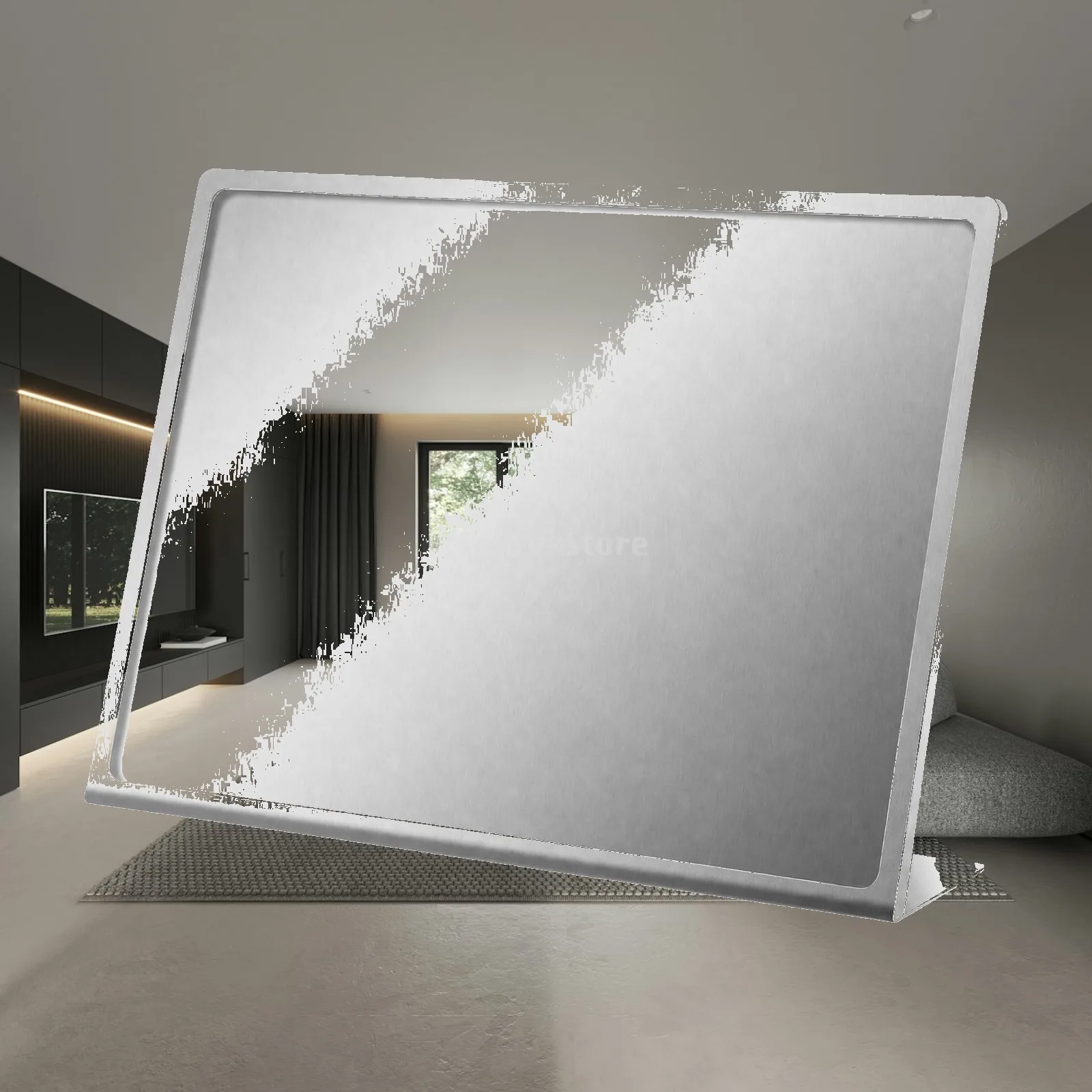 Space Saving Tabletop Menu Display Holder with Stainless Steel Base for Shop Window and Checkout Area